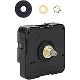 Clock Mechanism Replacement, Wall Clock Mechanism, Quartz Clock Movements Parts Replacement DIY Repair Parts Shaft Length(0.6