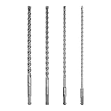 Becollo 4-Pieces SDS-Plus Rotary Hammer Drill Bit