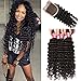 Nadula Brazilian Deep Wave 3 Bundles With Closure 7A 100% Unprocessed Brazilian Remy Virgin Human Hair Bundles Weave Natural Color