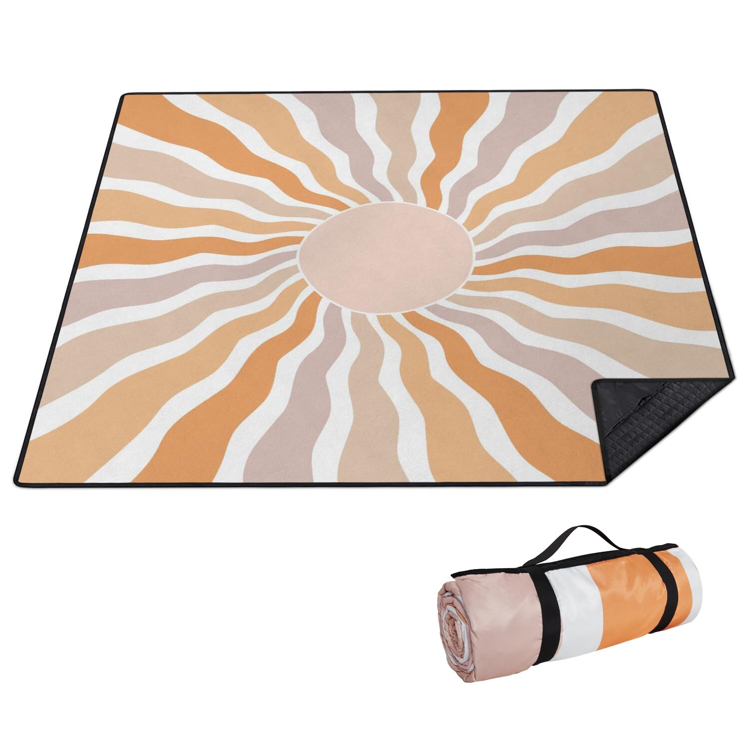 Photo 1 of QXWREL Extra Large Picnic Outdoor Blanket 80''x80'' Waterproof and Sandproof Picnic Foldable Mat for Beach Camping Accessories for Grass Lawn Park