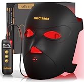 Medisana 3D Red Light Therapy Mask for Face, 336 LEDs Light Therapy Mask | 3 Modes | Blue 415nm+Red 630nm+NIR 830nm Light Combos | Ergonomic Silicone | Rechargeable | Skincare Gift for Women