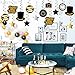KatchOn, Happy New Year Hanging Swirls - Pack of 30 | Black and Gold New Years Eve Party Supplies 2025 | Happy New Year Decorations 2025 | New Years Hanging Decorations | New Years Eve Decorations