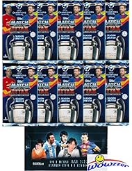 2017/18 Topps Match Attax Champions League Soccer Collection of (10) Factory Sealed Foil Packs with 60 Cards Plus BONUS Lionel Messi Pack! Look for Top Stars including Ronaldo, Messi, Neymar & More!