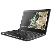 Lenovo 100e 81ER000BUS 11.6" HD Chromebook, Intel Dual-Core Celeron N3350 1.1 GHz up to 2.4 GHz, 4GB RAM, 16GB SSD, Bluetooth, USB Type C, 802.11ac, Webcam, Chrome OS (Renewed)