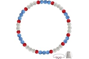 LMUWECNO Men's Beaded Baseball Necklace, Bling Ice Collection, 16”-20” Inches, Ideal for Baseball Teams and Enthusiasts