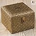 Rusticity® Wood Piggy Bank for Kids and Adults - Brass Coated | Handmade | (4x4) in