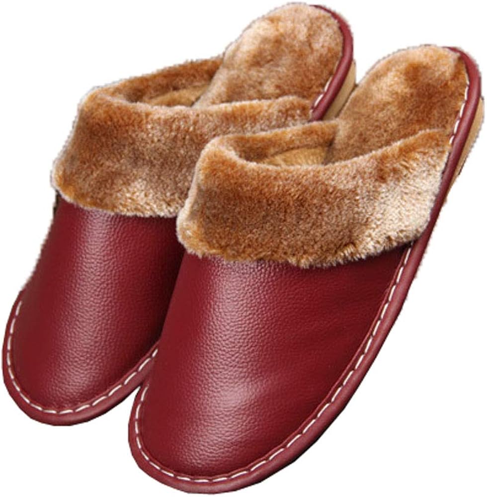 leather slippers for women