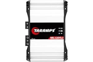 TARAMP'S Taramps MD 1200.1 Amplifier 2 Ohms 1200 Watts RMS 1 Channel Full Range Car Audio System, Monoblock, LED Monitor Indicator, Class D Great for Subwoofer