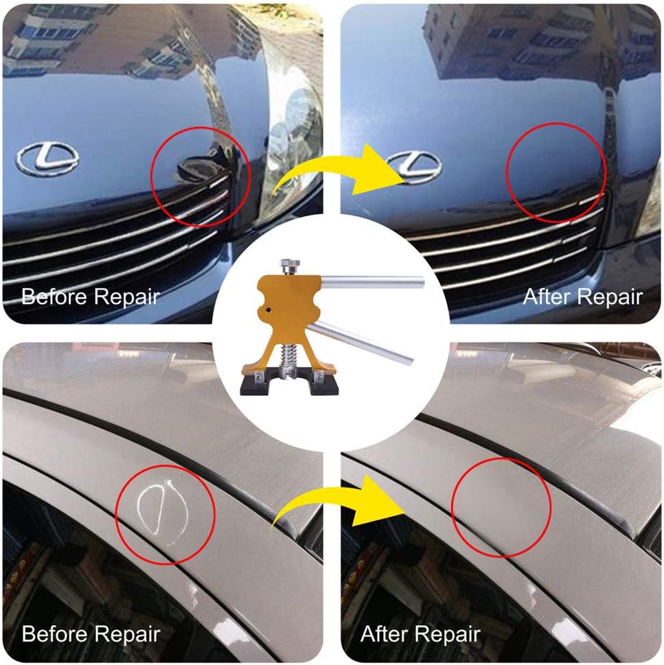Amazon Co Jp 自動サグ修理ツールボディ修理ツール車のサグ修理プーラー板金サグ修理ハードウェア木工用ツールボディのへこみの除去 ゴールド ホーム キッチン