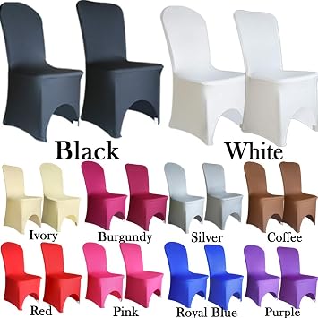 Tts 10 20 50 100 Spandex Lycra Housses De Chaise Extensible Mariage