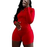 Adogirl Women Workout Sets 2 Piece Outfits Long Sleeve Zip Sweatshirt Jacket Gym Leggings Biker Shorts Set Tracksuit