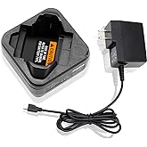 PMLN7094 Charger Set PMLN7109A PMLN7109 Charger [Upgraded] for Motorola SL300 TLK100 SL7500 Series FNB-V142LI FNB-V142 PMNN4468B PMNN4468A PMNN4468 Chargers