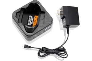 DDONG PLUS PMLN7094 Charger Set PMLN7109A PMLN7109 Charger [Upgraded] for Motorola SL300 TLK100 SL7500 Series FNB-V142LI FNB-V142 PMNN4468B PMNN4468A PMNN4468 Chargers