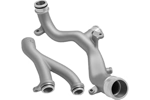 MDEOOSKY LR092992 2Pcs Thermostat Top Crossover Hose Engine Coolant Pipe Water Outlet Tube, Replacement for Land RoverLR4 Ran