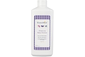 Dukal DawnMist Premium Baby Powder – 14 oz | Talc-Free, Hypoallergenic, with Aloe & Vitamin E | Soothes and Protects Delicate Skin