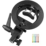 Godox S-Type Bracket Bowens S Mount Holder for Speedlite Flash Snoot Softbox Honeycomb with USB Light