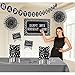 Amscan Party Décor, Assorted Sizes, Black/White