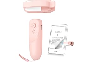 Fuloview Remote Control Page Turner for Kindle Paperwhite Kobo eReaders, Page Turner Clicker with Wireless Remote Compatible with iPad, Tablets, Cellphones-Pink