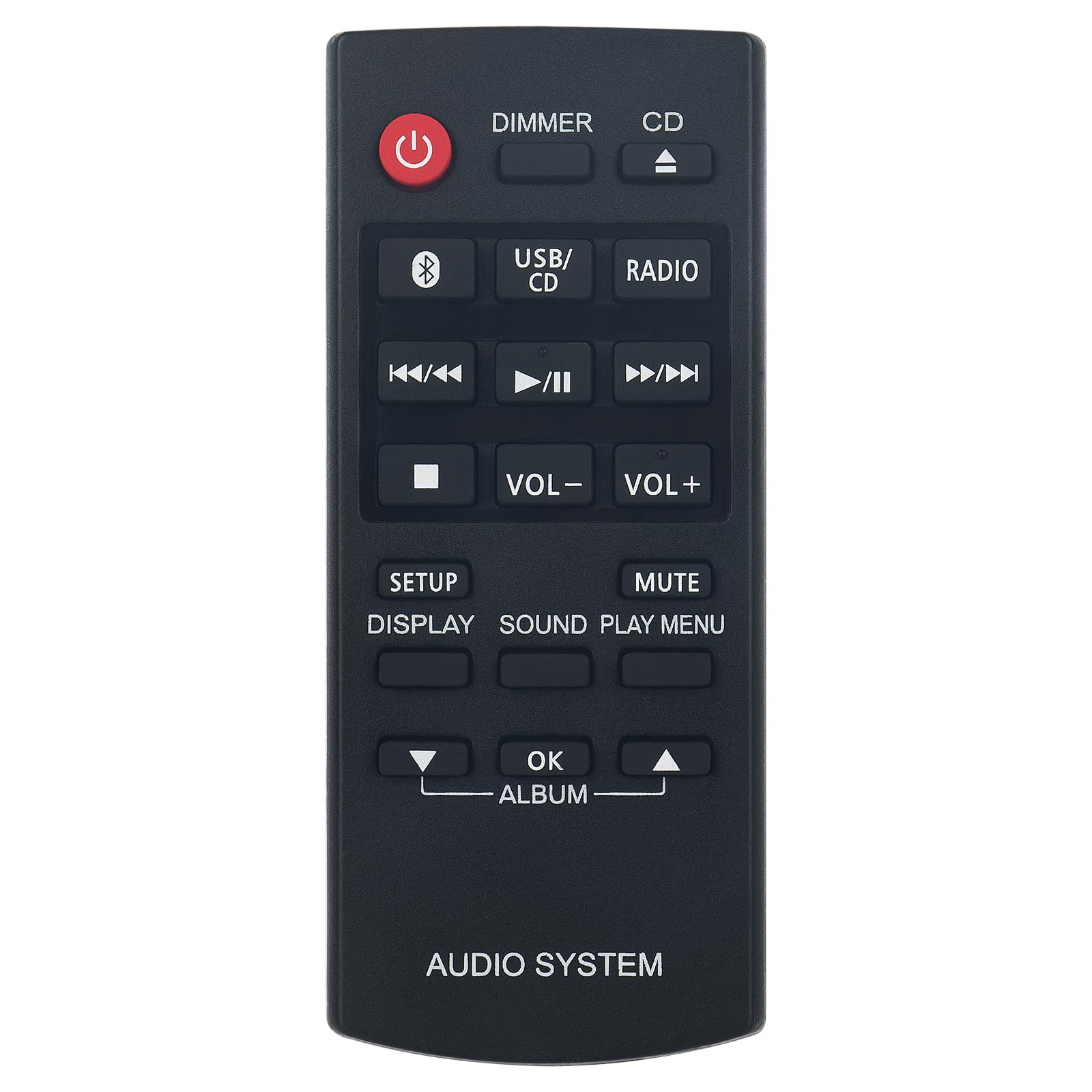 AULCMEET N2QAYB000984 Replacement Remote Control Fit for Panasonic CD Stereo Systeem SC-PM600 SA-PM600 SB-PM500 SC-UX100 SA-UX100 SB-UX100 SA-PM250