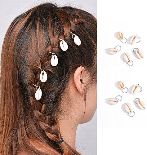 10PCS Leaves Shell Stars Circle Hairpin Braided Hairpin Headdress Hair Accessories ( silver)