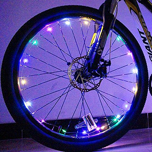 Bicycle Wheel Lights - Ultra Bright Waterproof LED by Oceanstar (Multi-Color) - Thumbnail 3