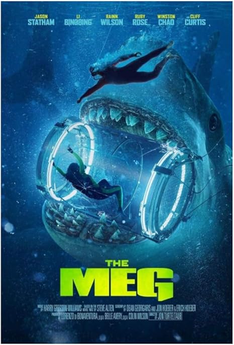 Gopfl Das Meg 1018 Filmplakat Wandkunstplakat Leinwandmalerei Wohnkultur Bilder Druck Auf Leinwand 20x28 Zoll No Frame 1 Pcs Amazon De Kuche Haushalt