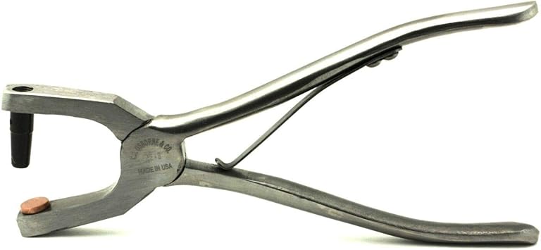 C S Osborne Hand Spring Punch 153 Size 000 To 10 Leather Hole Puncher 6 3 16 Amazon Com