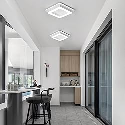 CANEOE 24W Square Hallway Light, Modern Flush Mount