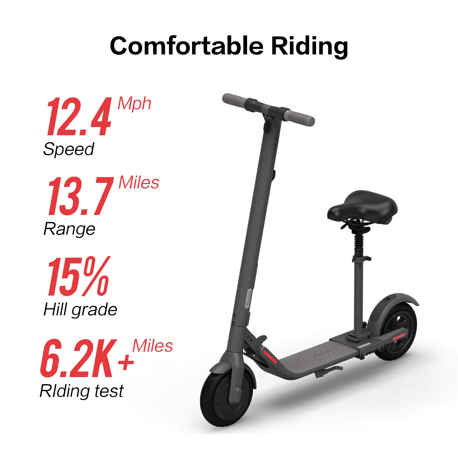 Segway SuperScooter GT3, 31 MPH w/ 45-Mile Long Range, 2400W Peak Motor, Dual Hydraulic Suspension, Self-Sealing Tires, Flash Charging Electric Scooter for Adults, UL 2272/2271 Certified, Gen3