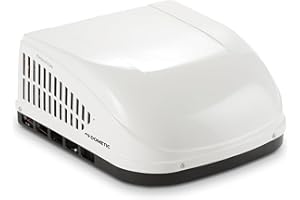 Dometic Brisk II | 11K BTU Air Conditioner | White | Standard Height | 9105305704 | Ducted or Non- Ducted | Quiet AC | Easy Install | Ideal For Campers, Vans, RV or Trailers | Lightweight