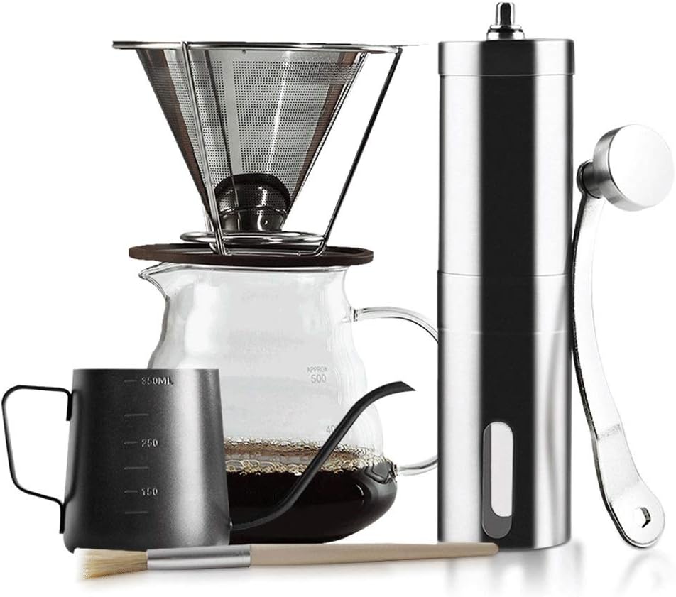 Hand Grinder Coffee Machine Household Washing Portable Manual Grinding Coffee Crusher Coffee Bean Grinder (Size : Package 3)