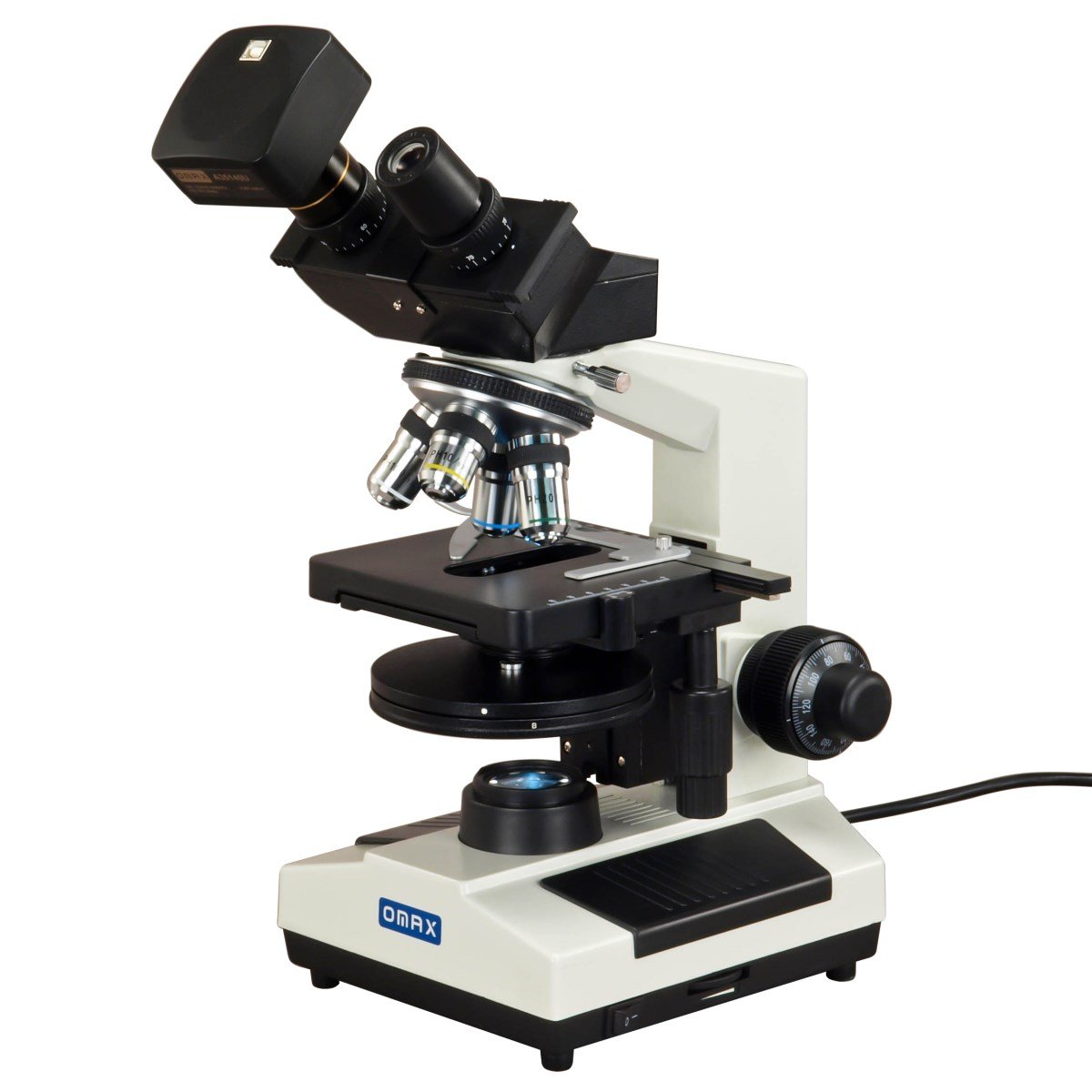 OMAX 40X2000X Binocular Compound LED Microscope With Phase Contrast