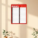 Karrma Ltd 2026 A4 Month to View Wall Calendar 2 Columns Spiral Bound view 5