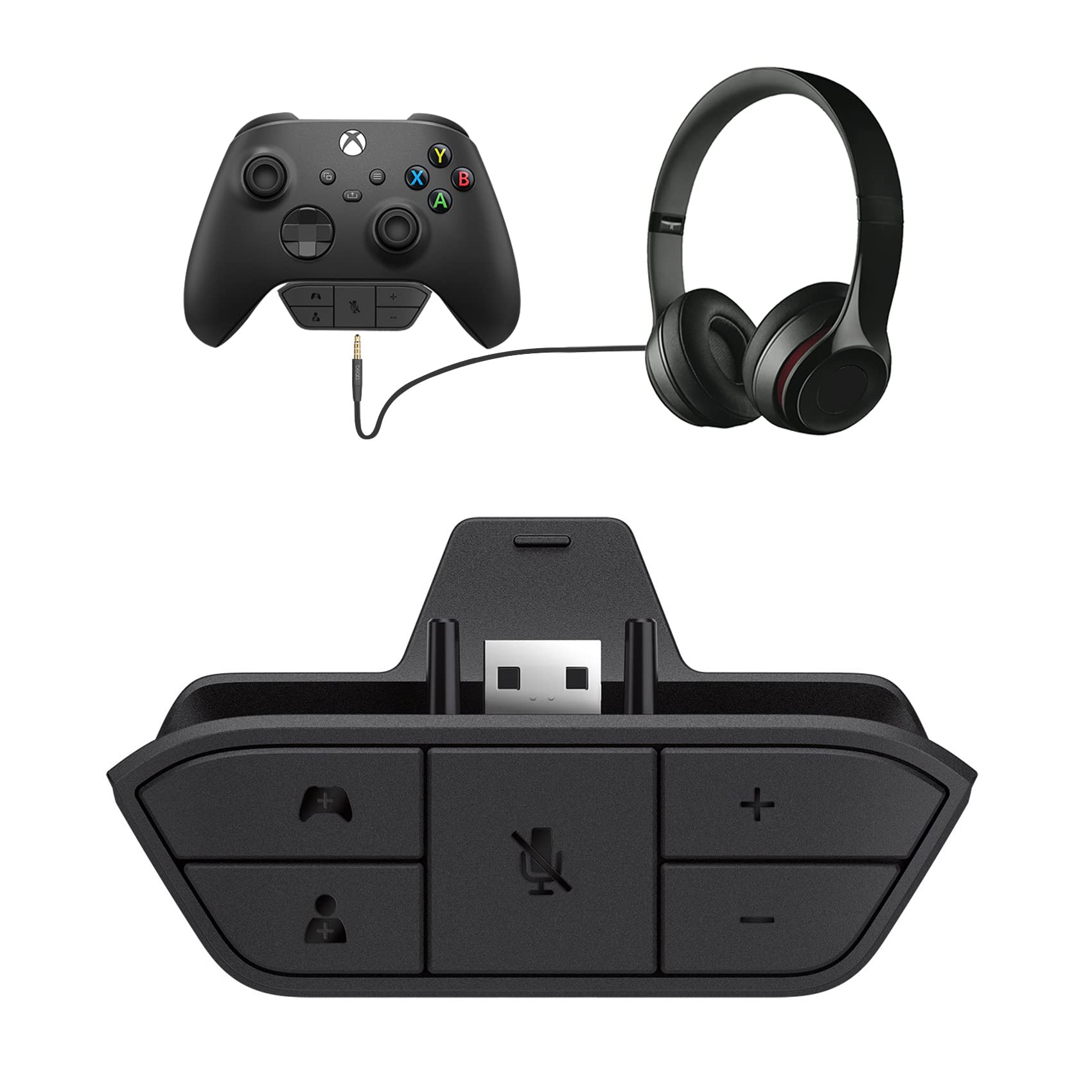 OLCLSS Stereo Headset Adapter for Xbox One - Adjust Audio Balance (model 2)