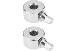 ECSiNG 2Pcs Bass Drum Beater Counterweight Steel Aperture 6.4mm for Most Drum Kit Pedals