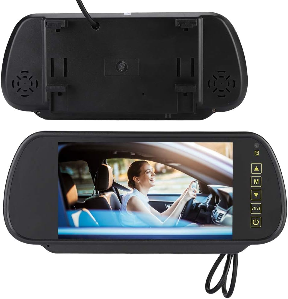 EBTOOLS 7inch Mirror Dash Cam for Cars, Car Rear View Mirror LCD Auto Dimming Monitor with Bracket