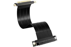SinLoon PCIe 3.0 X8 Extension Cable PCI-E 8X Male to Female Riser Cable 25CM (90 Degree M/F)