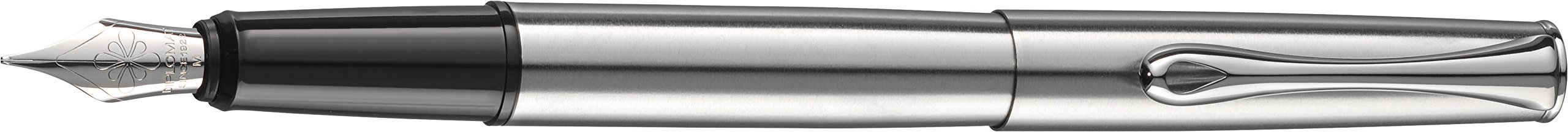 Diplomat - Esteem - Fountain Pen in Stainless Steel - Chrome - Resistant and Elegant - High End - 5 Years Warranty