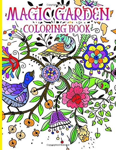 Magic Garden Coloring Book Coloring Books For Adults Exclusive Illustrations Dixon Dougie Amazon Com Books