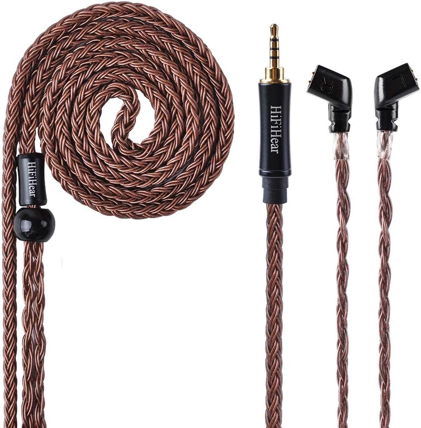 Better 16 Core Silver Plated Wire Earphones Upgrade Cable,Earphone Replacement Earbuds Exchange Cable,Audio Contact Replacement Cable for ZSN ZSN Pro AS16 CCA A10 CA4 KBERAR KB10 etc (C-PIN, 2.5MM)