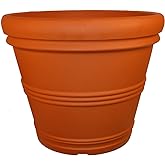 Tusco Products Rolled Rim Garden Planter, 36-Inch, Terra Cotta
