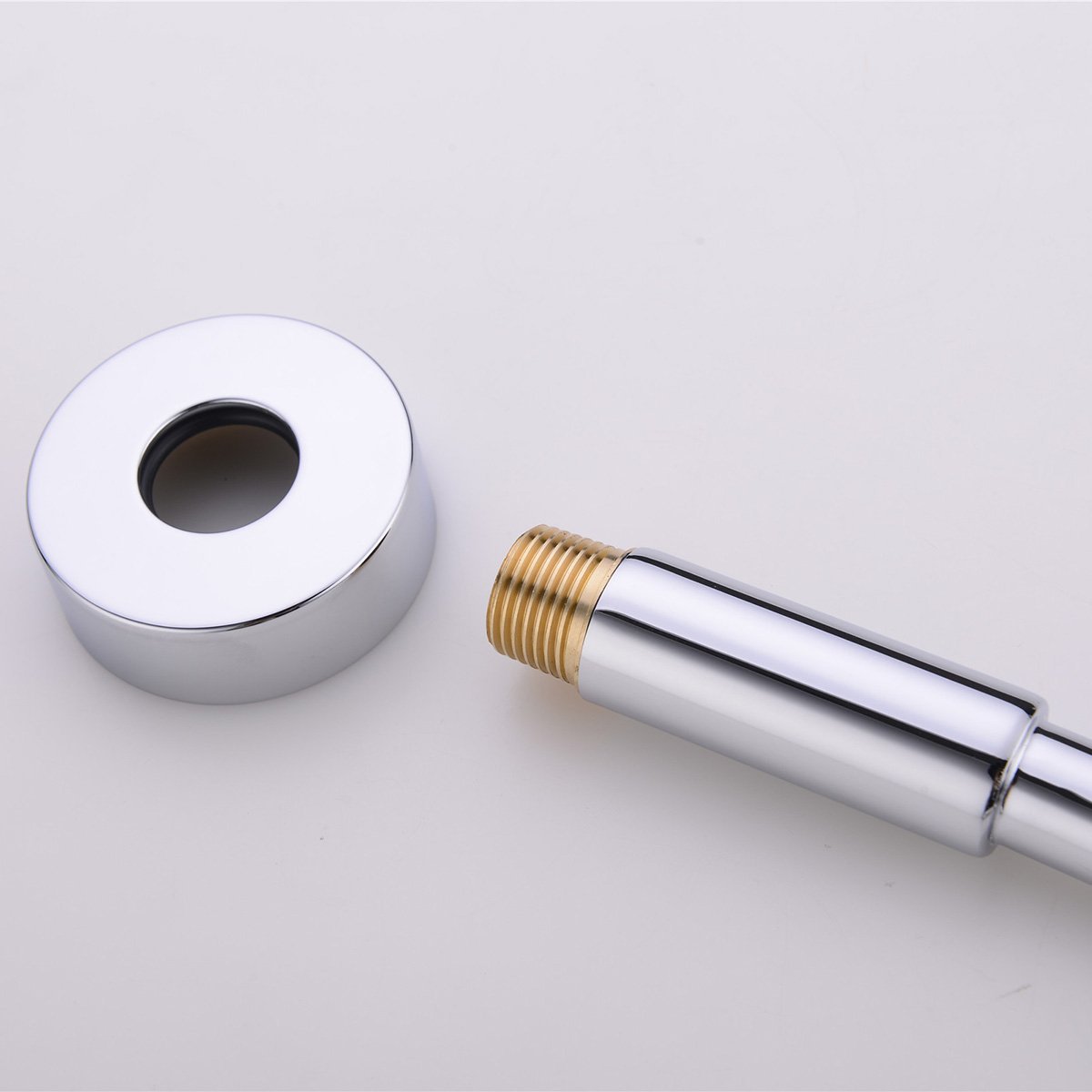 HANEBATH Brass GOOSENECK Extension Shower Arm with Flange , Chrome or