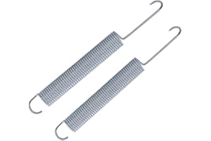 Yoogu 6-1/4 inch Replacement Recliner Sofa Chair Mechanism Tension Springs (Pack of 2) Long Neck Hook Style