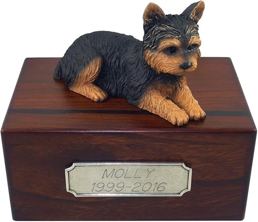 yorkie cremation urn