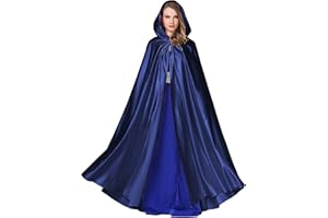 BEAUTELICATE Women's Wedding Hooded Cape Bridal Cloak Poncho Full Length