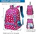 Lightweight Girls School Bags for Kids Kindergarten Primary Backpack Bookbags for Children (Hot Pink&Blue)