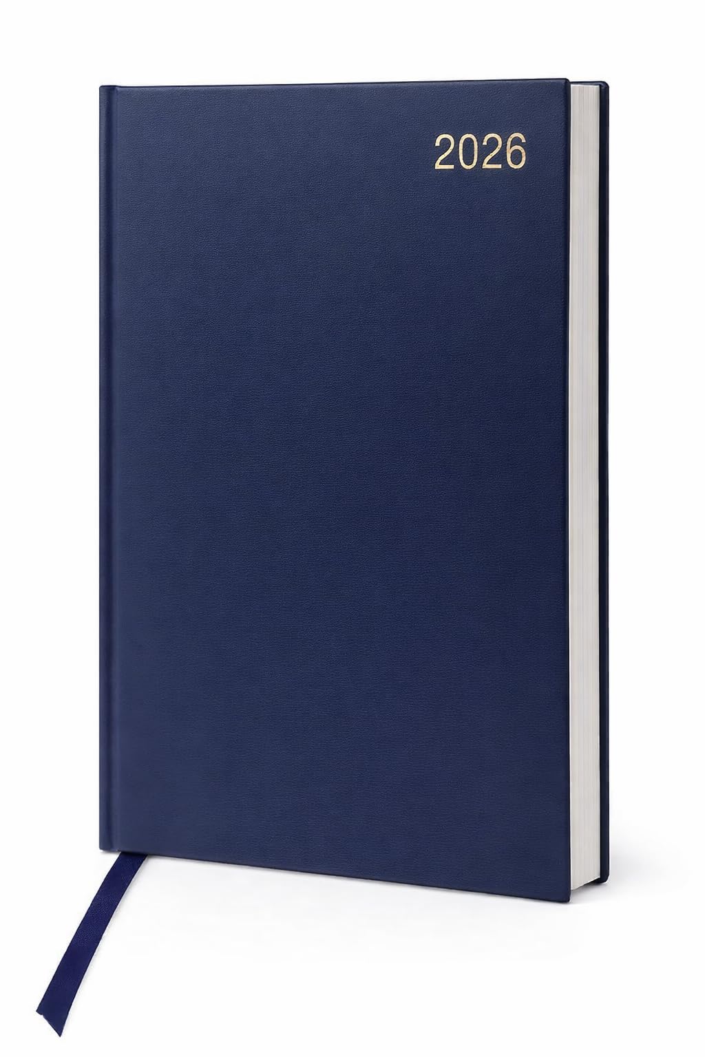 Top Sale 2026 Diary A5 Weekly Planner – Blue Hardcover Week to View Appointment Diary UK | 12 Month Organiser | Ribbon Marker | Jan 2026–Mar 2027