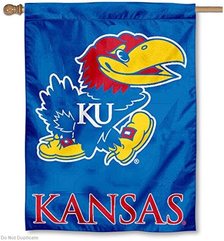 University of Kansas Jayhawks House flag