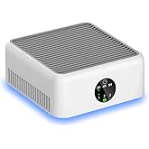 Air Purifiers for Home,True HEPA Small Air Purifier for Dorm Room, Up to 615 Ft²,15dB Quiet,for Smoke Odors,Portable Mini Air Purifier,Desk Air Filter for Office, RV,Bedroom,Travel (Elegant White)