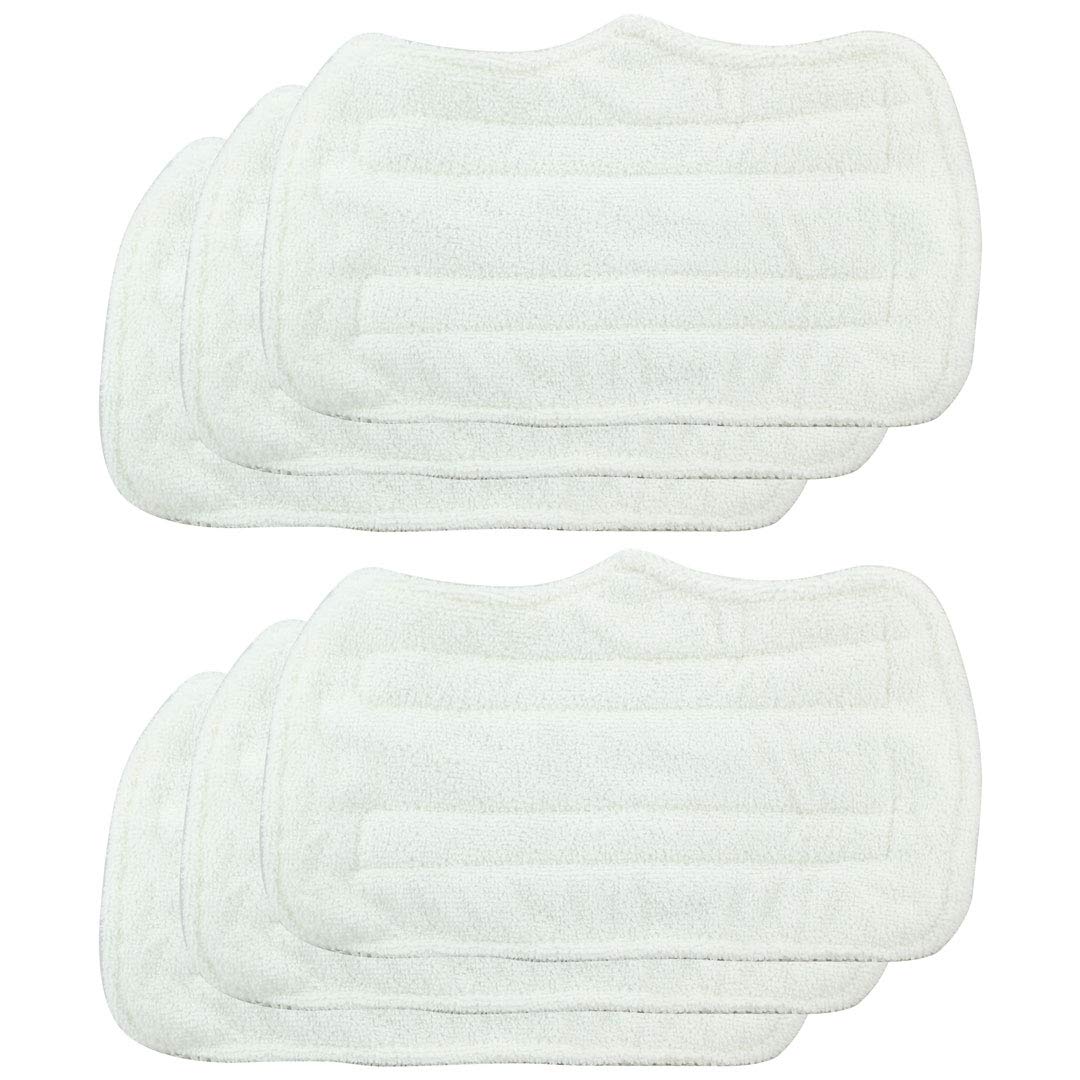 Felji 6 Pack Replacement Microfiber Pads for Shark Steam Mop Euro Pro S3101 S3250, Part XT3101